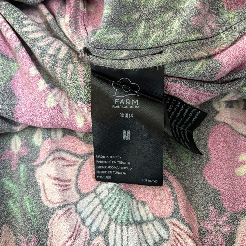 FARM Rio Black & Pink Floral Maxi Dress - Picture 5 of 5